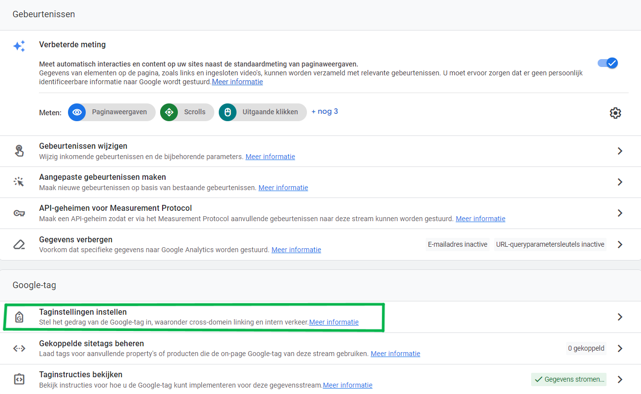 configureer-taginstellingen